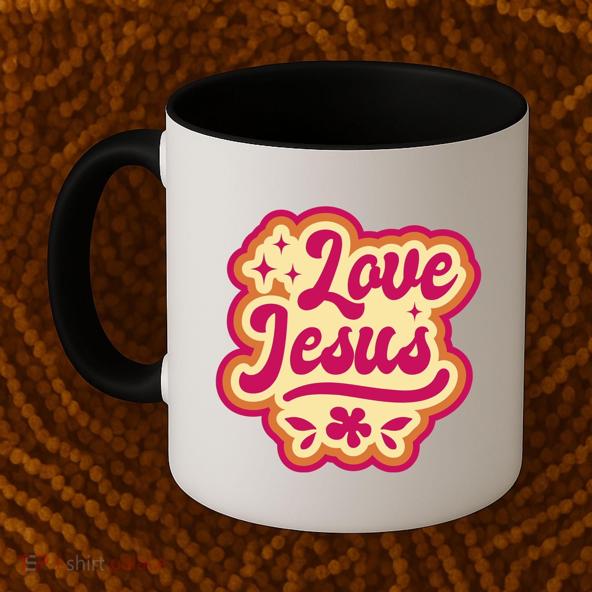 Love Jesus Retro Coffee Mug