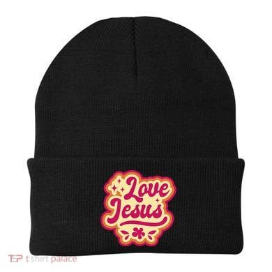Love Jesus Retro Beanie