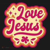 Love Jesus Retro Women's Hoodie thumb 2