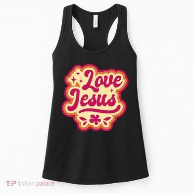 Love Jesus Retro Women's Tank Top