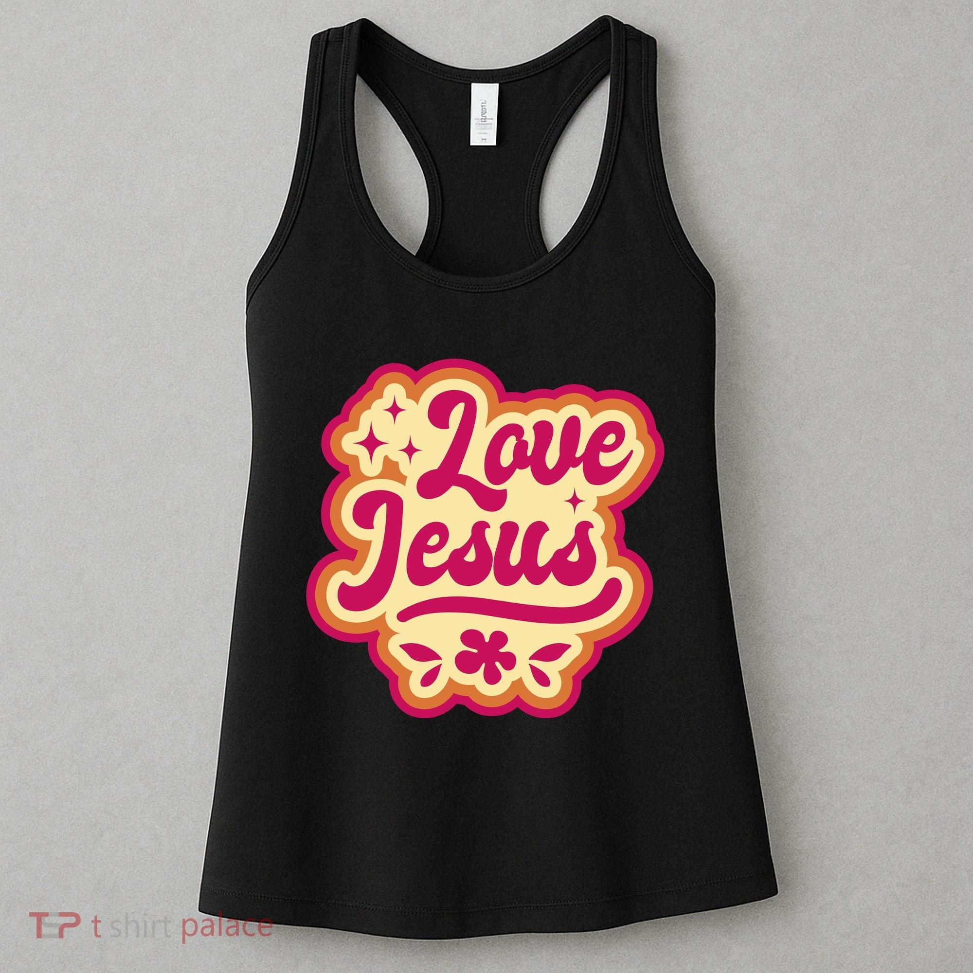 Love Jesus Retro Women's Tank Top