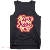 Love Jesus Retro Tank Top thumb 0