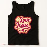 Love Jesus Retro Tank Top thumb 2