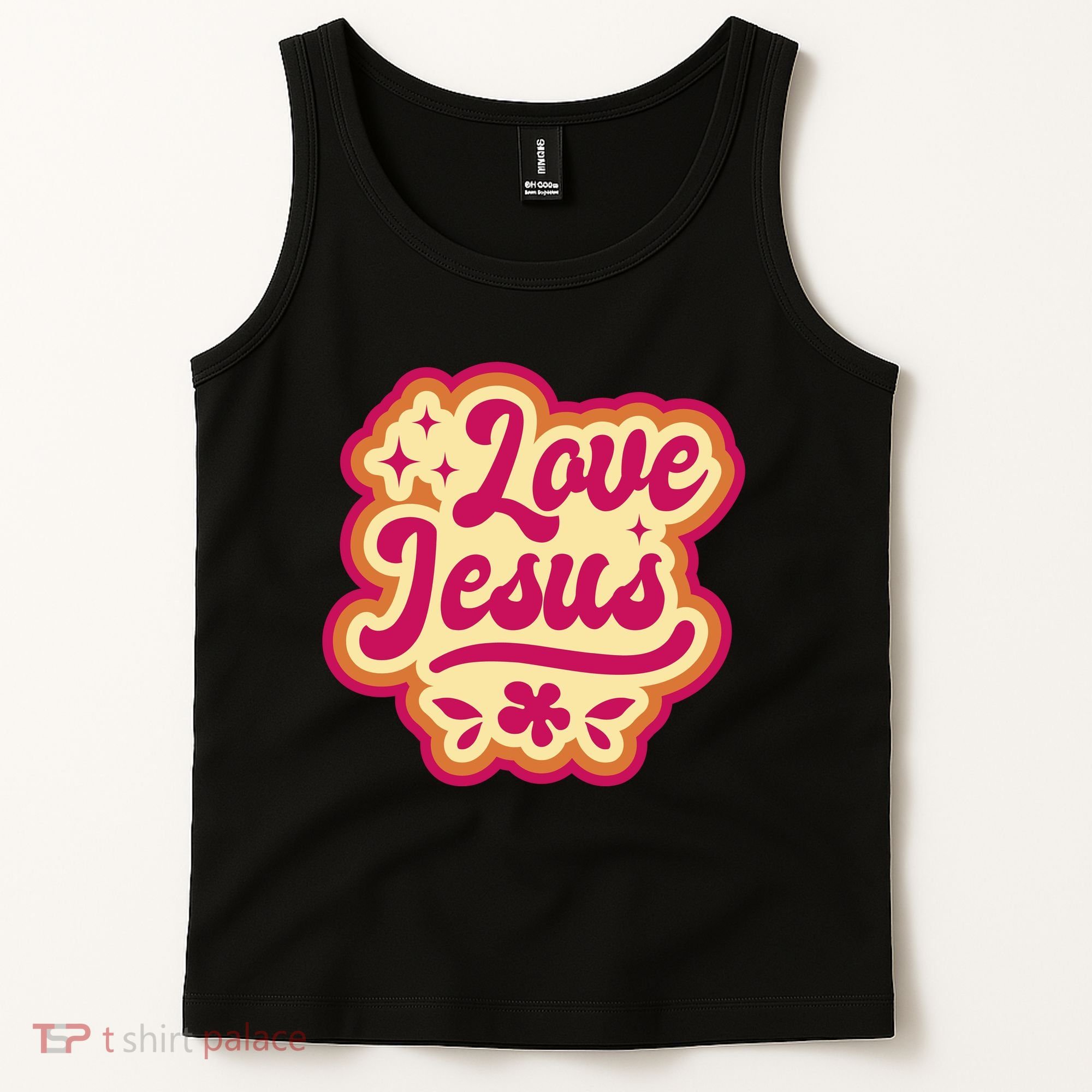 Love Jesus Retro Tank Top