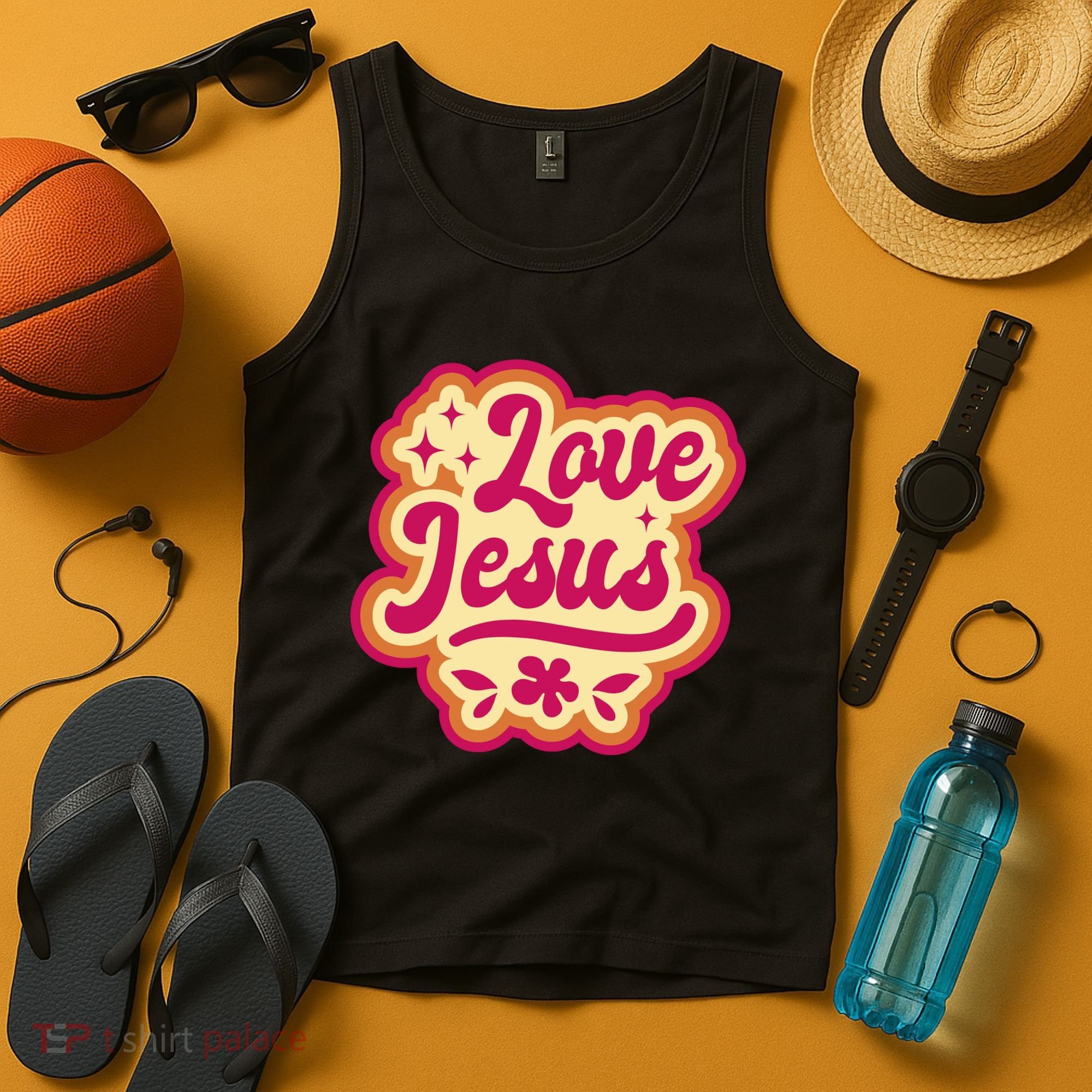 Love Jesus Retro Tank Top