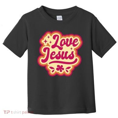Love Jesus Retro Toddler T-Shirt