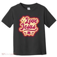 Love Jesus Retro Toddler T-Shirt thumb 0