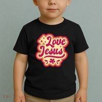 Love Jesus Retro Toddler T-Shirt thumb 2