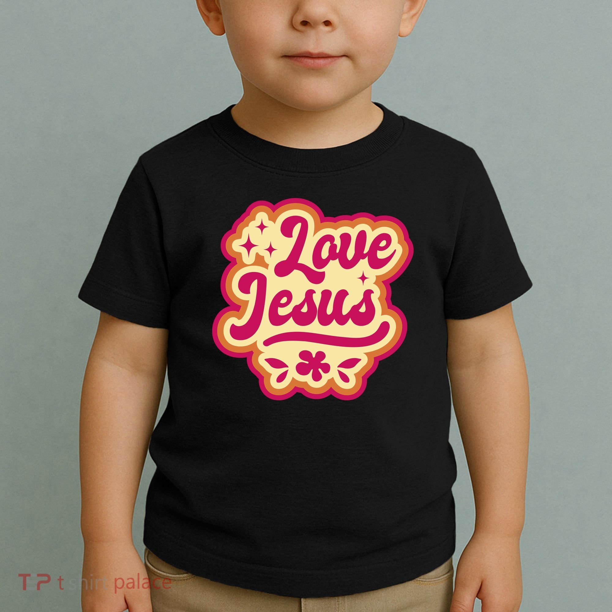Love Jesus Retro Toddler T-Shirt