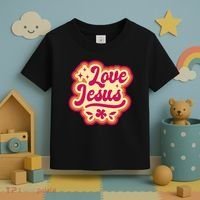 Love Jesus Retro Toddler T-Shirt thumb 3