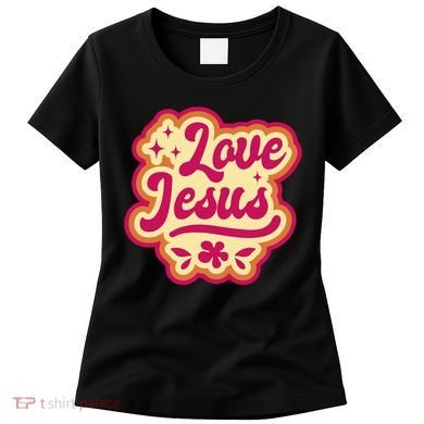 Love Jesus Retro Women's T-Shirt