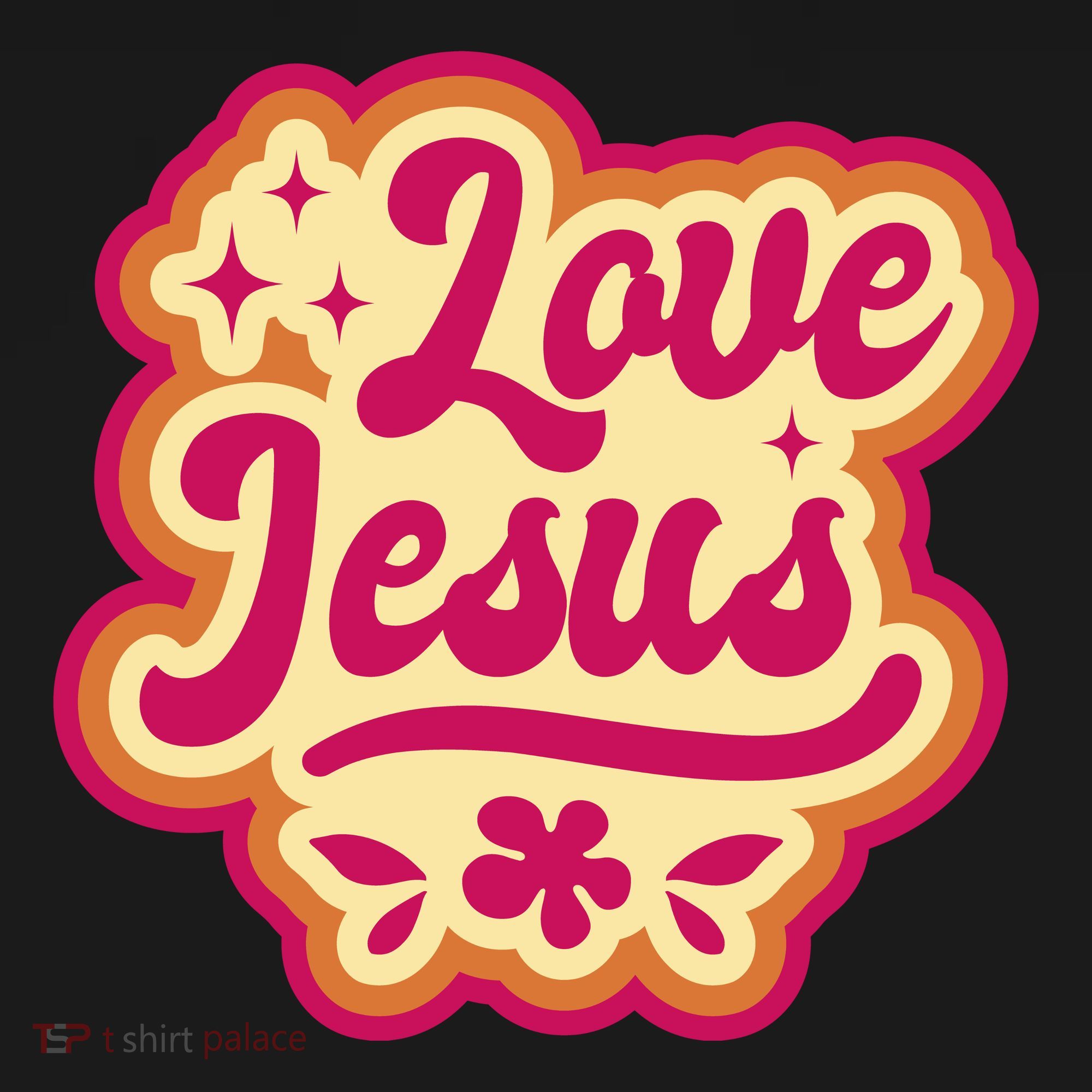 Love Jesus Retro Women's T-Shirt