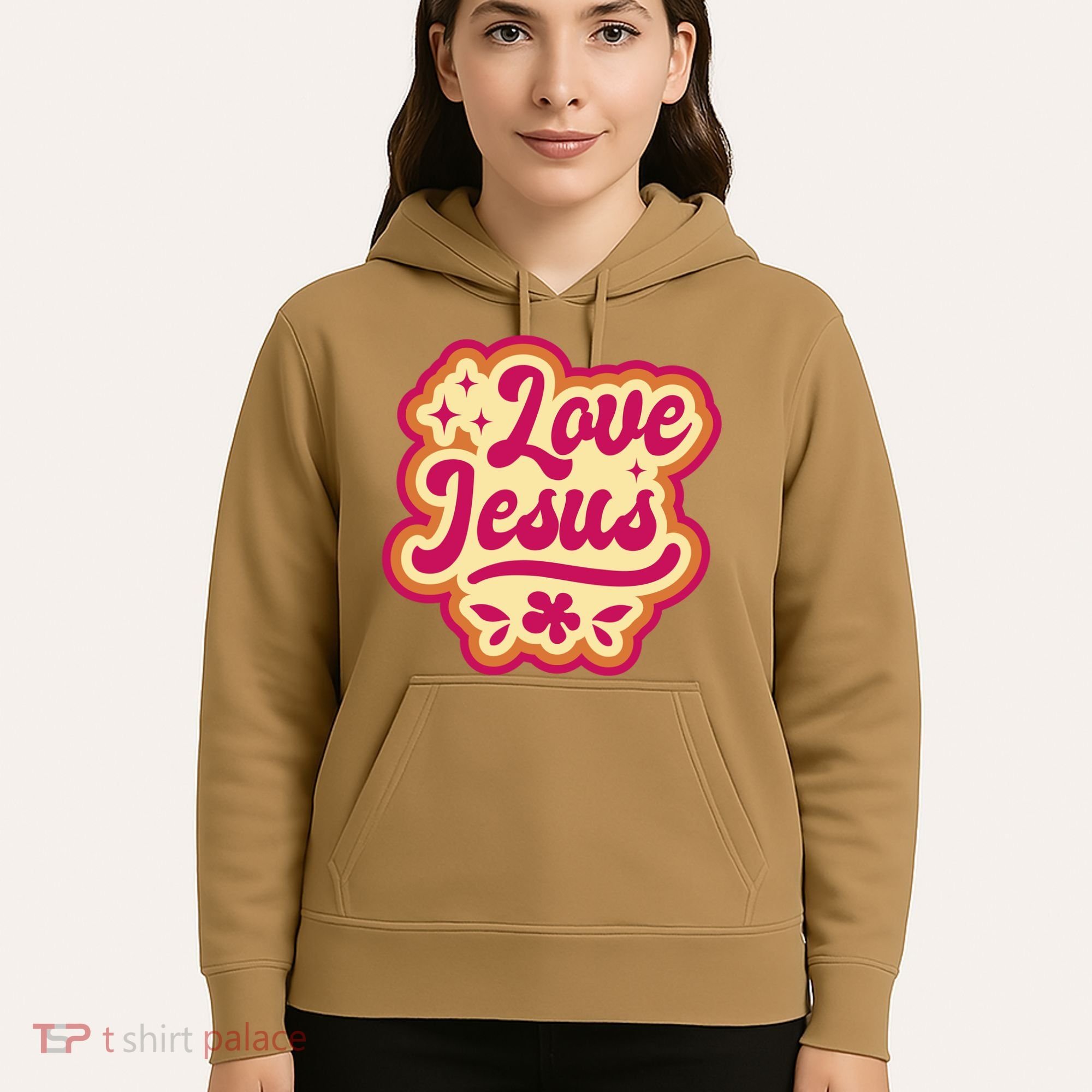 Love Jesus Retro Hoodie