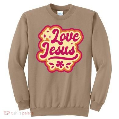 Love Jesus Retro Sweatshirt