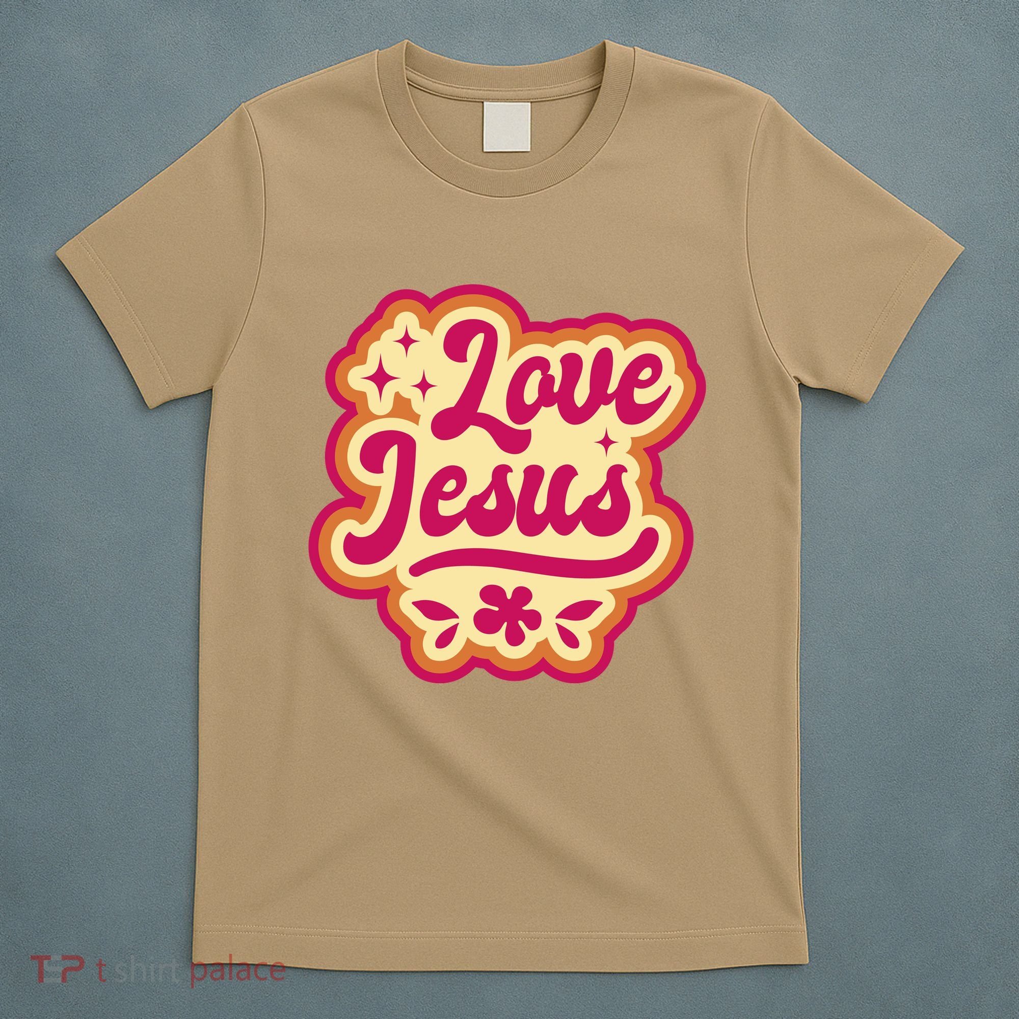 Love Jesus Retro T-Shirt