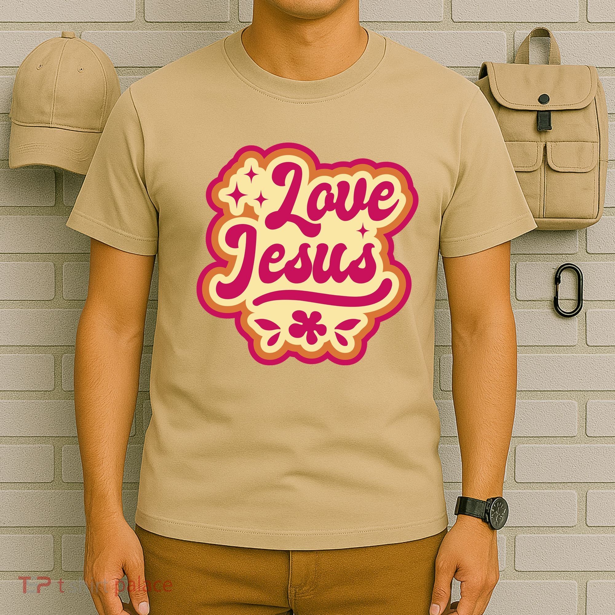 Love Jesus Retro T-Shirt