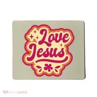 Love Jesus Retro Mousepad thumb 0