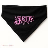 La Jefa The Boss In Spanish Funny Mexican Quote USA-Made Doggie Bandana thumb 0