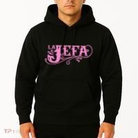 La Jefa The Boss In Spanish Funny Mexican Quote Hoodie thumb 2
