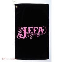 La Jefa The Boss In Spanish Funny Mexican Quote Golf Towel thumb 0