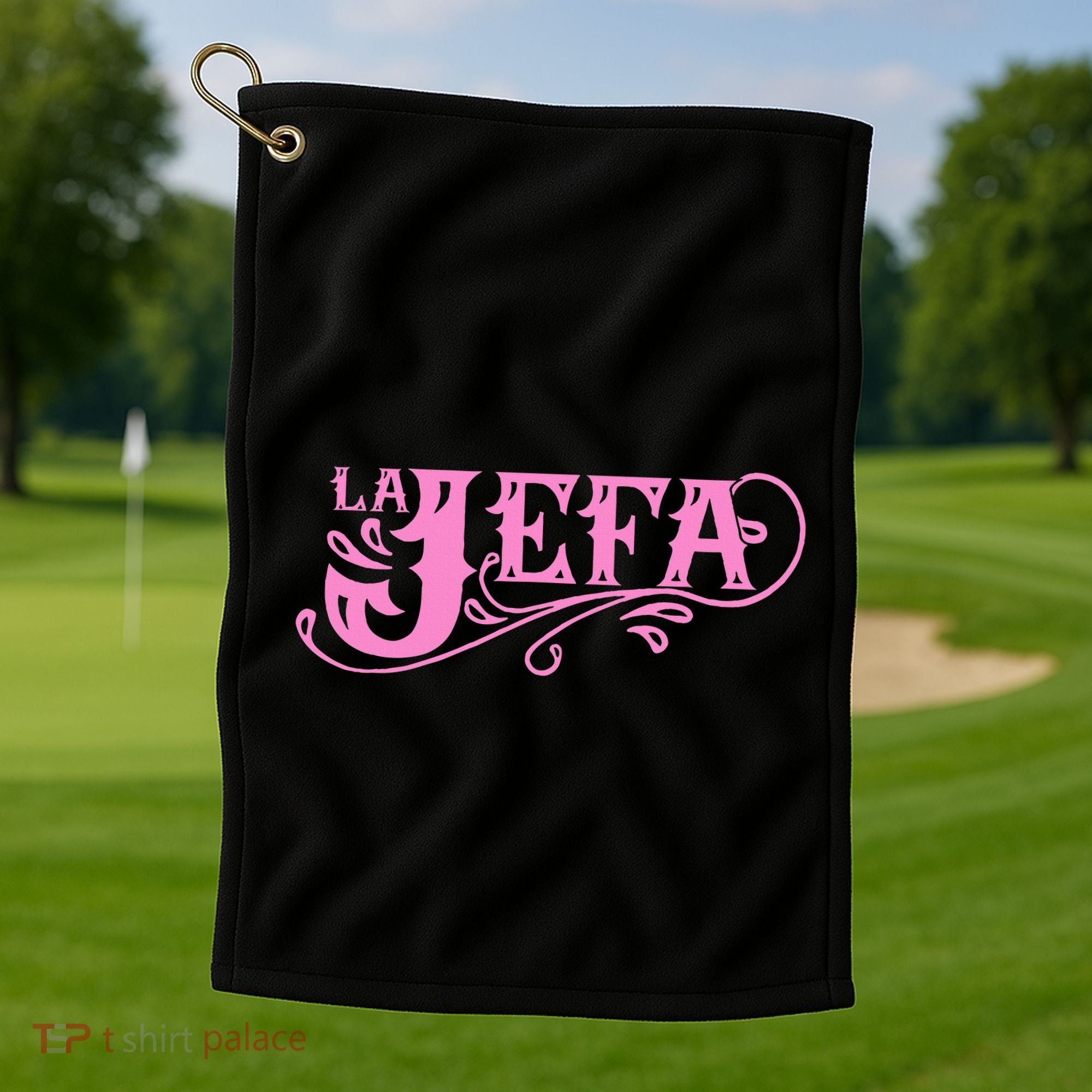 La Jefa The Boss In Spanish Funny Mexican Quote Golf Towel