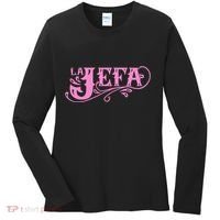 La Jefa The Boss In Spanish Funny Mexican Quote Women's Long Sleeve Shirt thumb 0