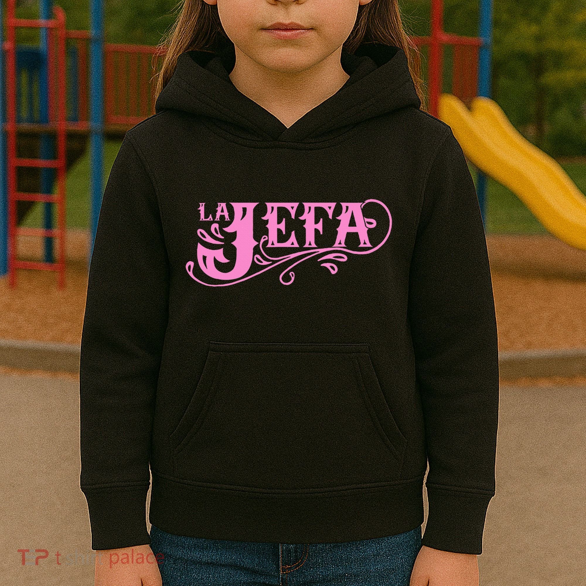 La Jefa The Boss In Spanish Funny Mexican Quote Kids Hoodie