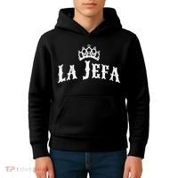 La Jefa The Boss Woman Spanish Pride Kids Hoodie thumb 4