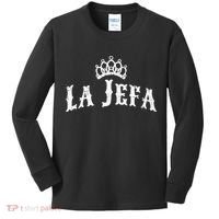 La Jefa The Boss Woman Spanish Pride Kids Long Sleeve Shirt thumb 0