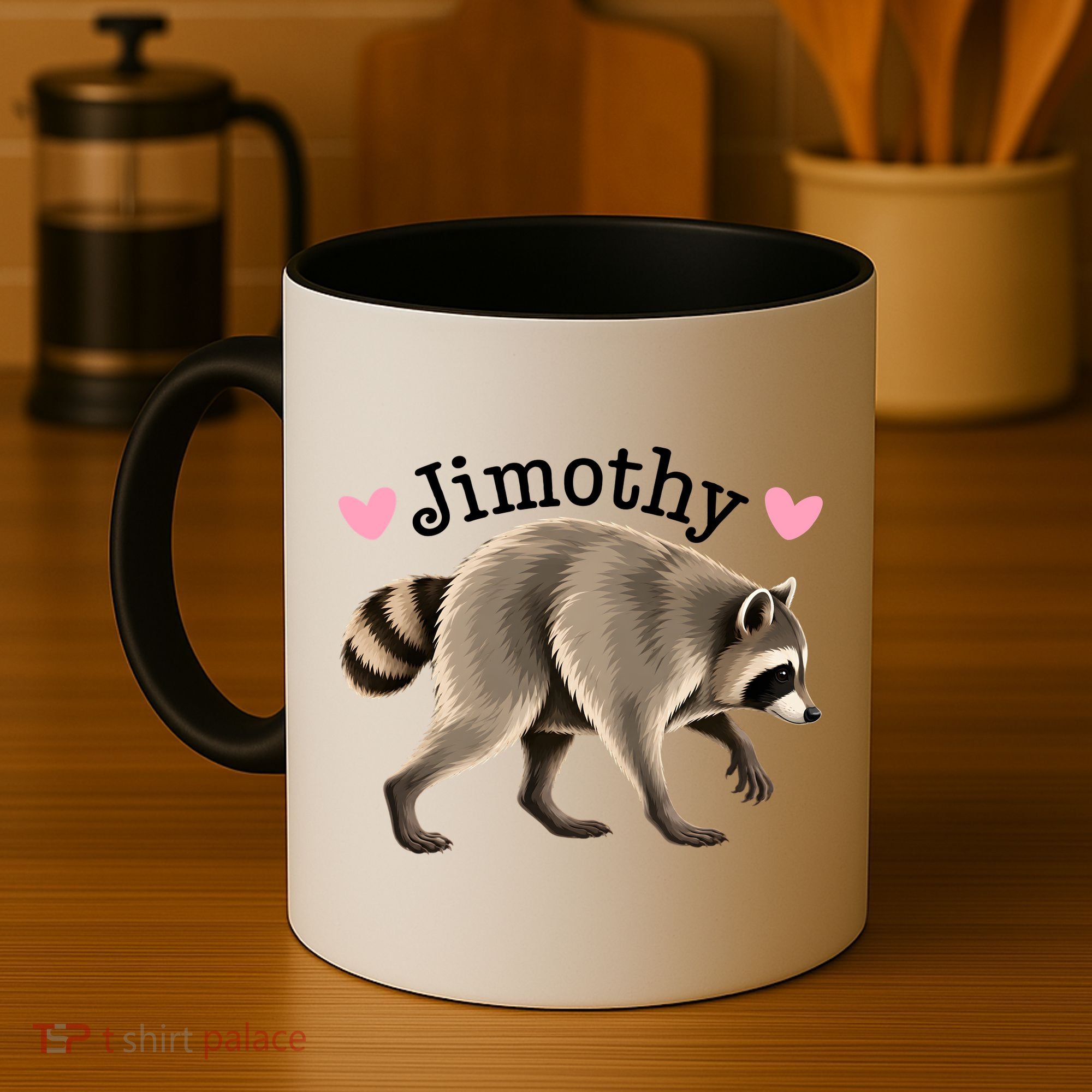 Love Jimothy The Raccoon Funny Viral Meme Coffee Mug