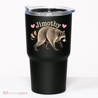 Love Jimothy The Raccoon Funny Viral Meme Tumbler thumb 0