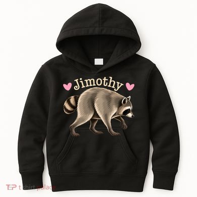 Love Jimothy The Raccoon Funny Viral Meme Kids Hoodie