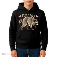 Love Jimothy The Raccoon Funny Viral Meme Kids Hoodie thumb 4