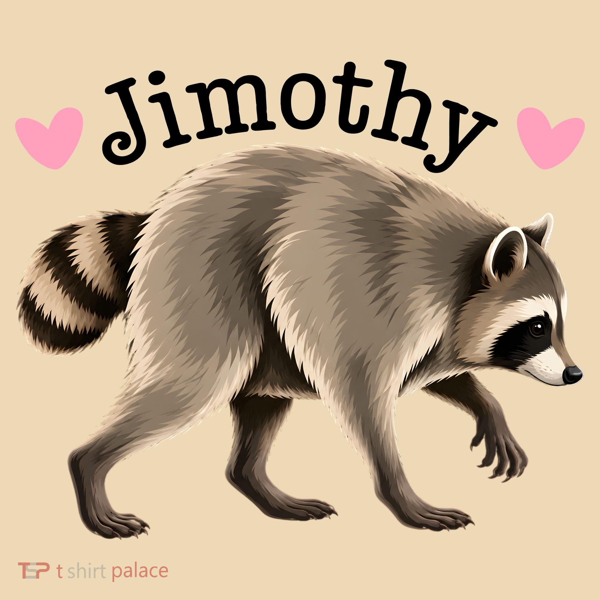 Love Jimothy The Raccoon Funny Viral Meme Kids T-Shirt