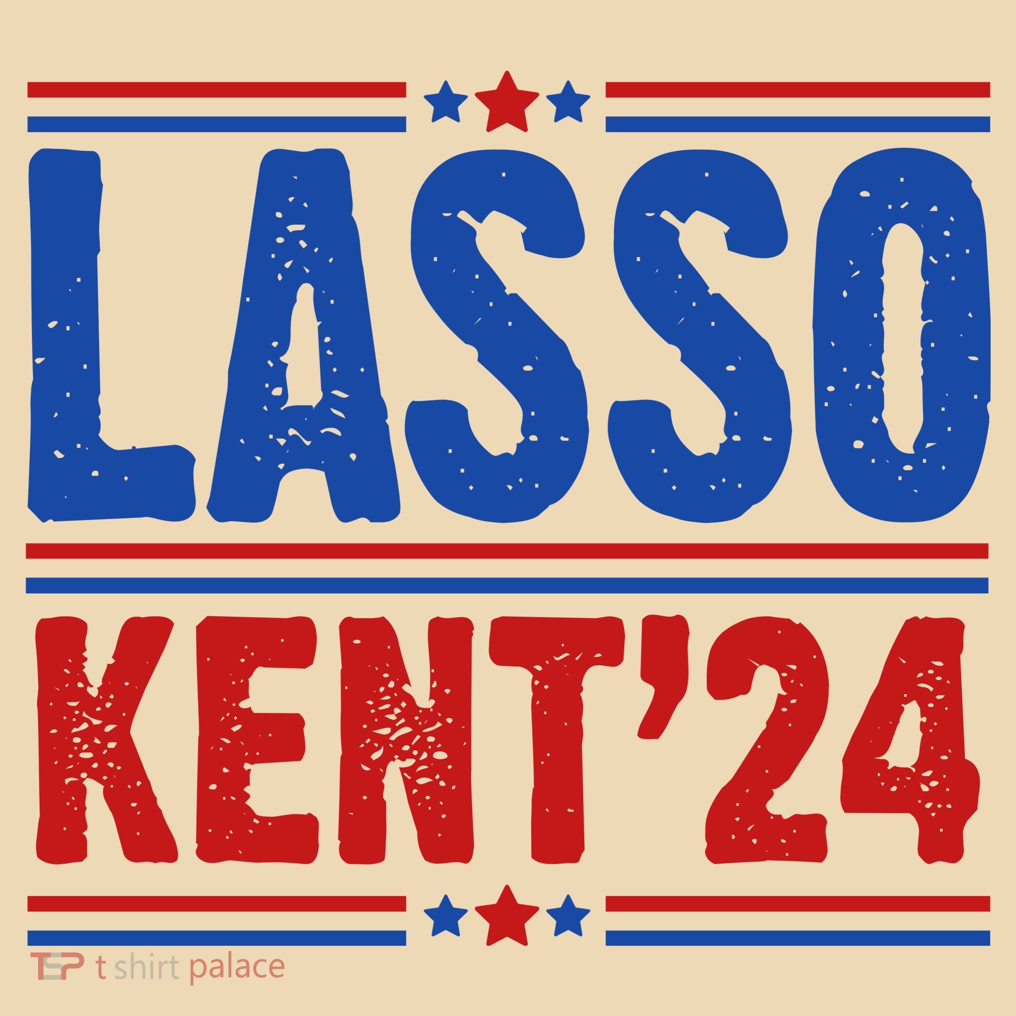 Lasso Kent 2024 Distressed Politcal Tote Bag