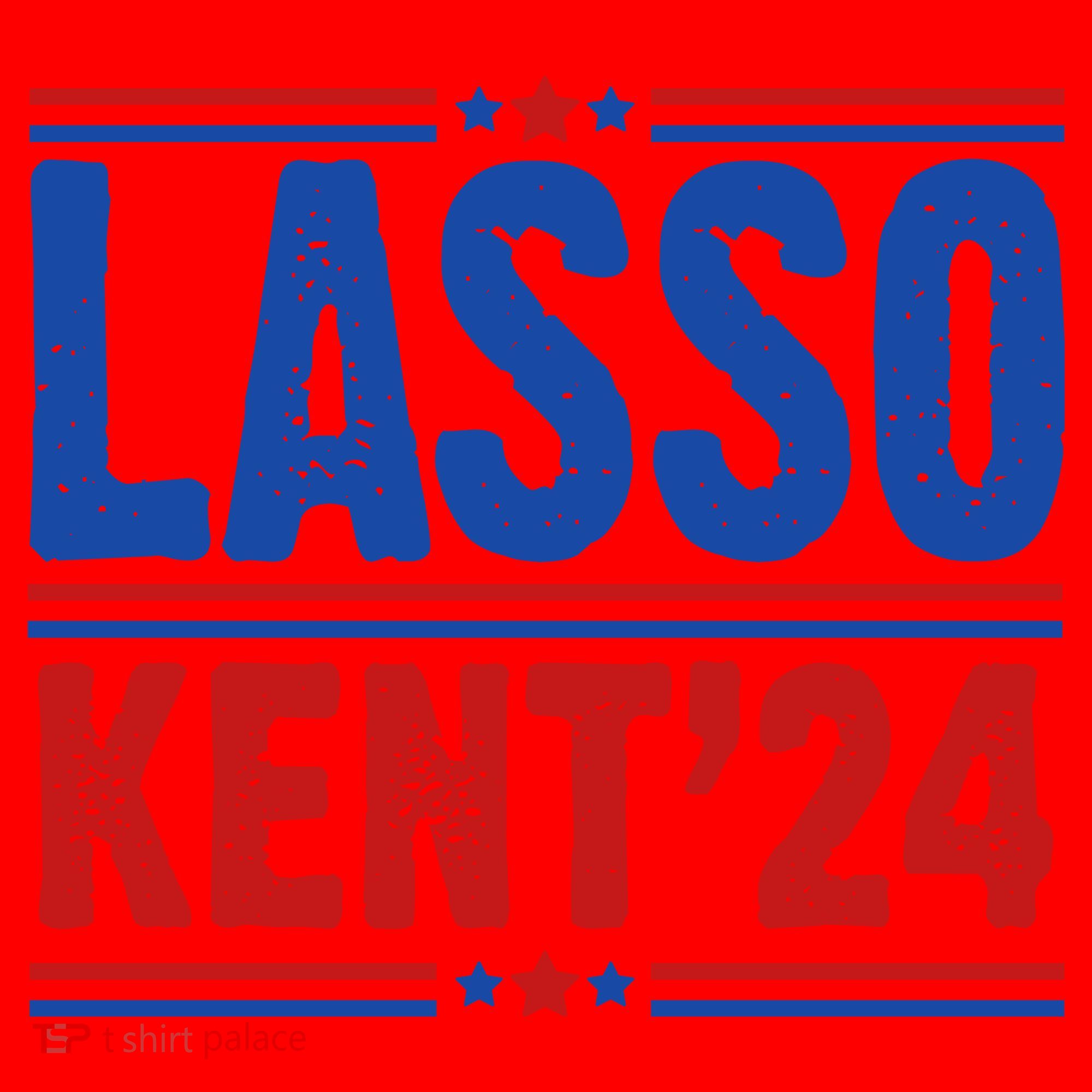 Lasso Kent 2024 Distressed Politcal Santa Hat