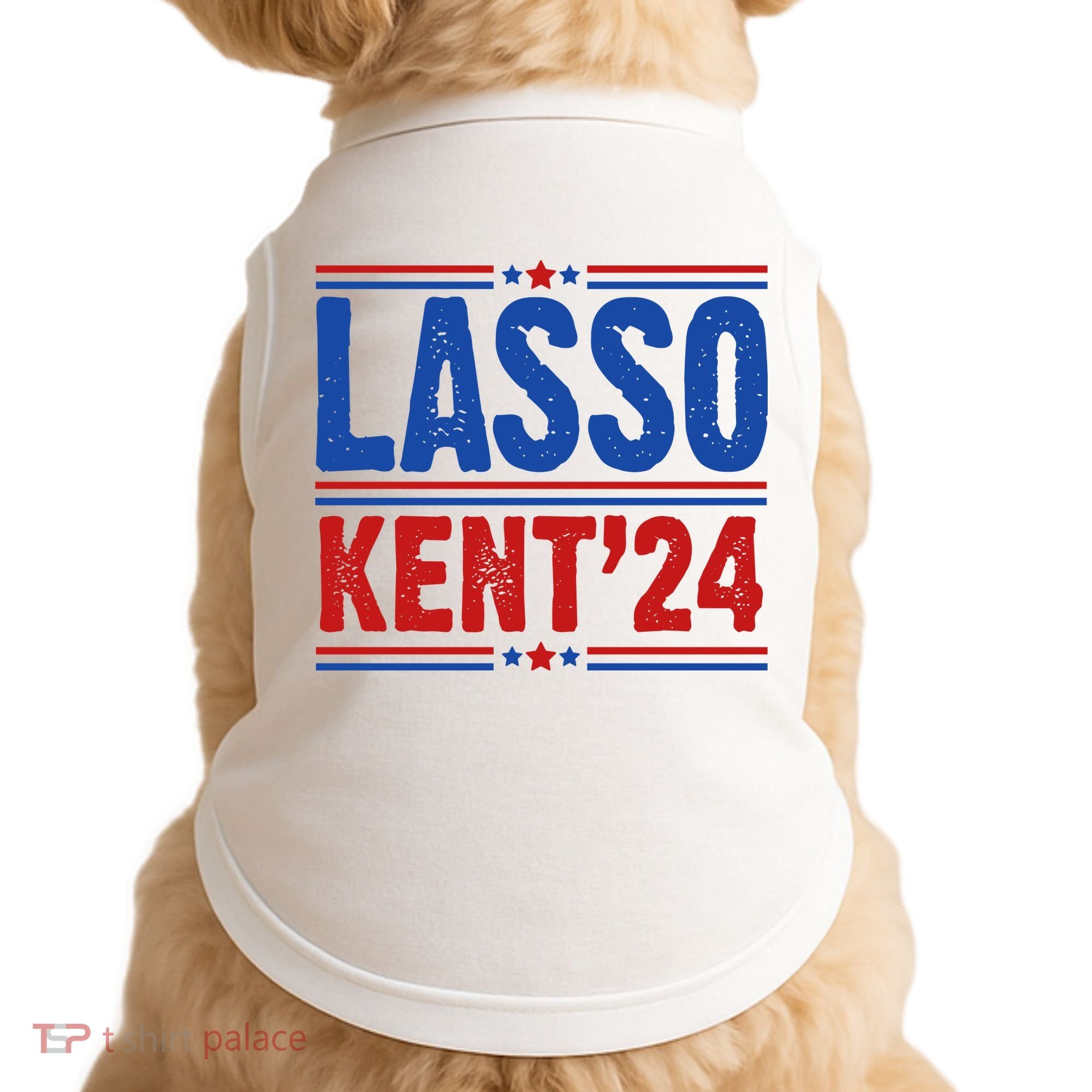Lasso Kent 2024 Distressed Politcal Doggie Tank