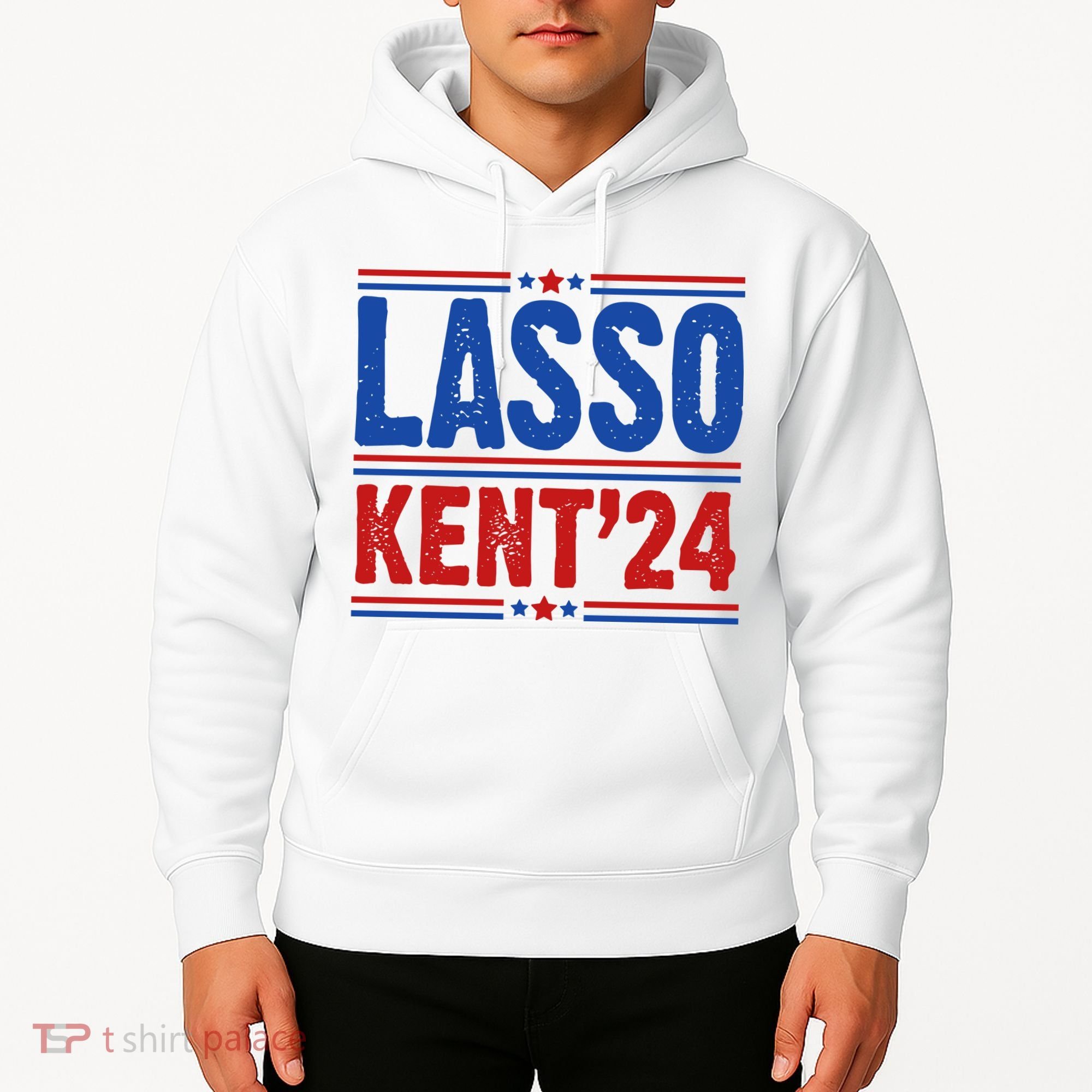 Lasso Kent 2024 Distressed Politcal Hoodie