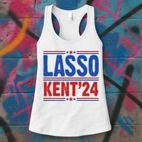 Lasso Kent 2024 Distressed Politcal Women's Tank Top thumb 3