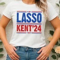 Lasso Kent 2024 Distressed Politcal Women's T-Shirt thumb 2