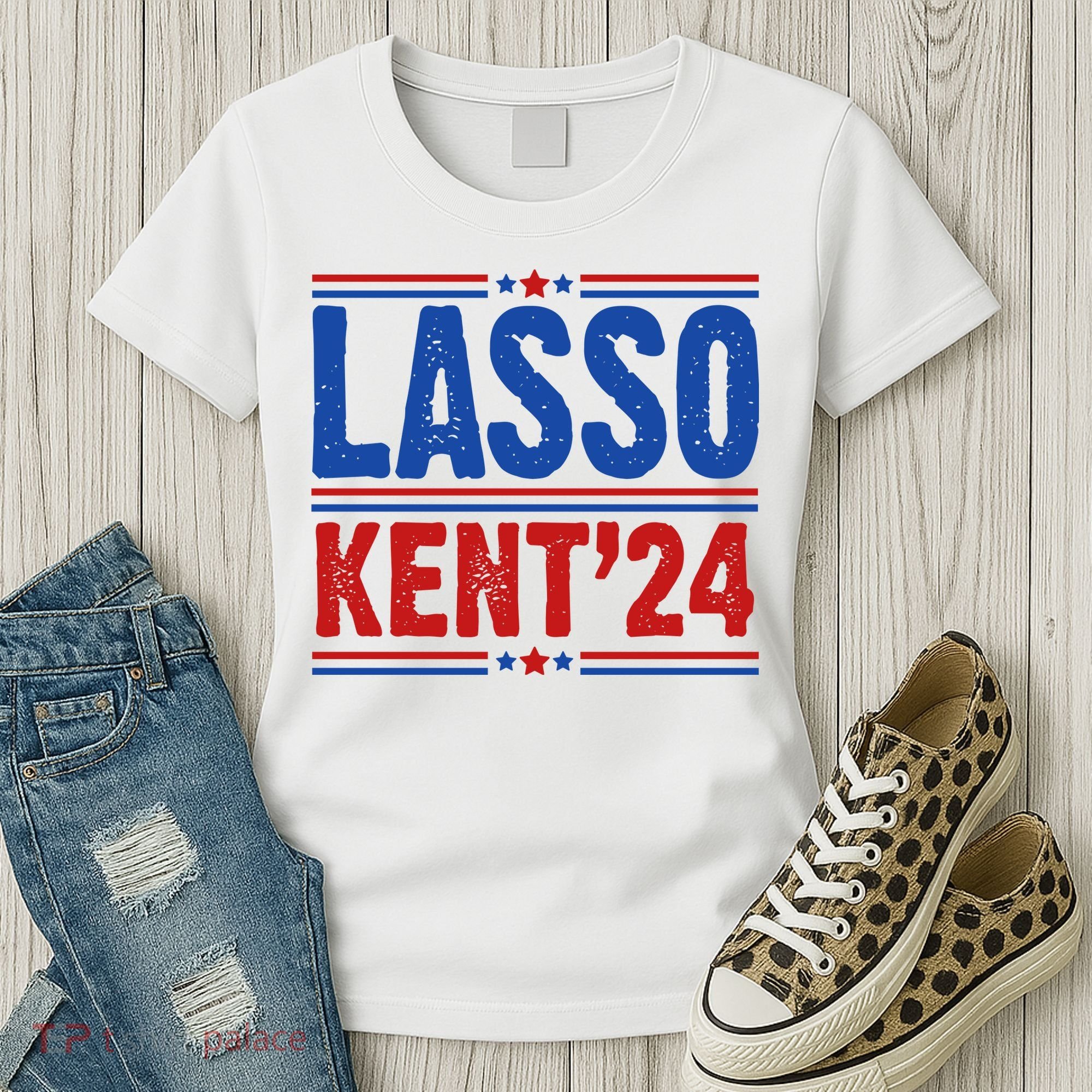 Lasso Kent 2024 Distressed Politcal Women's T-Shirt