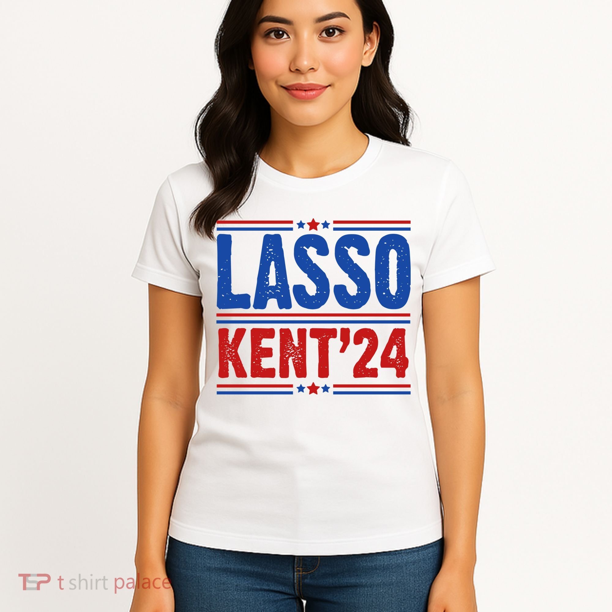 Lasso Kent 2024 Distressed Politcal Women's T-Shirt
