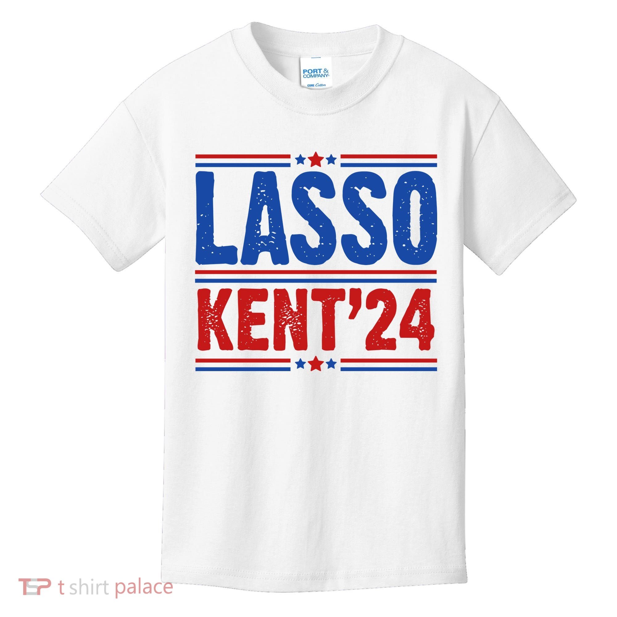 Lasso Kent 2024 Distressed Politcal Kids T-Shirt