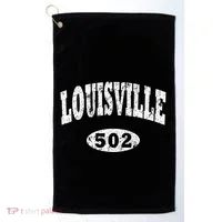 Louisville Kentucky Area Code 502 Golf Towel thumb 0