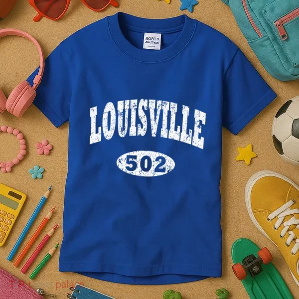 Louisville Kentucky Area Code 502 Kids T-Shirt