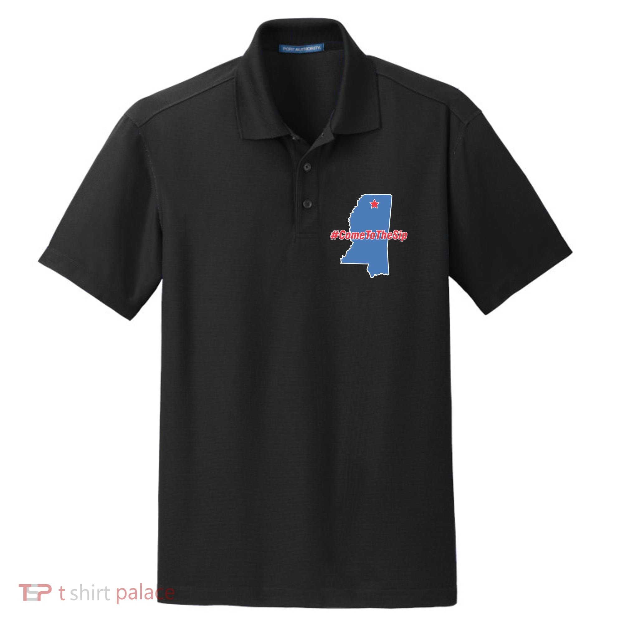 Come To The Sip Dry Zone Grid Polo