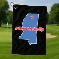 Come To The Sip Golf Towel thumb 1