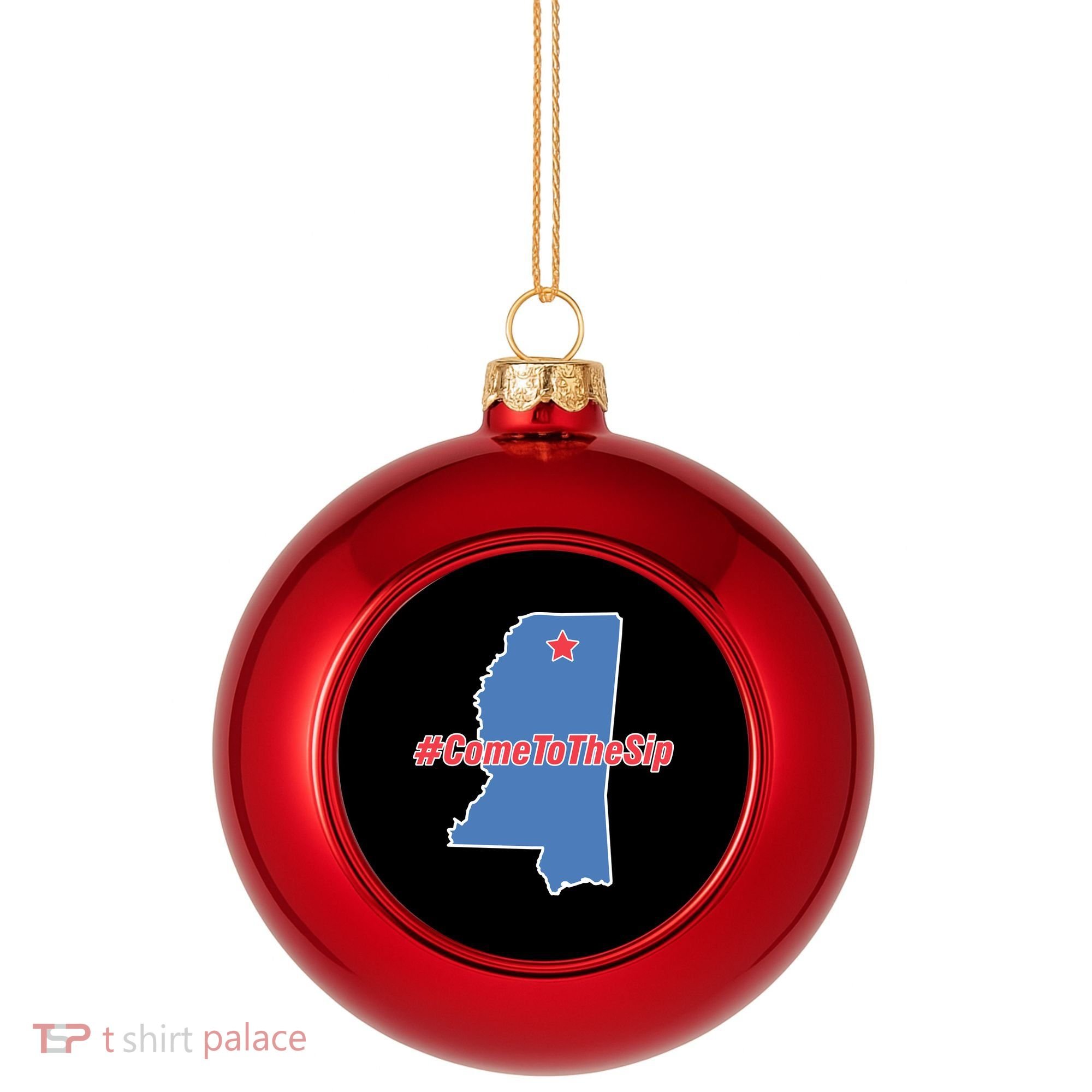 Come To The Sip Plastic Christmas Ball Ornament