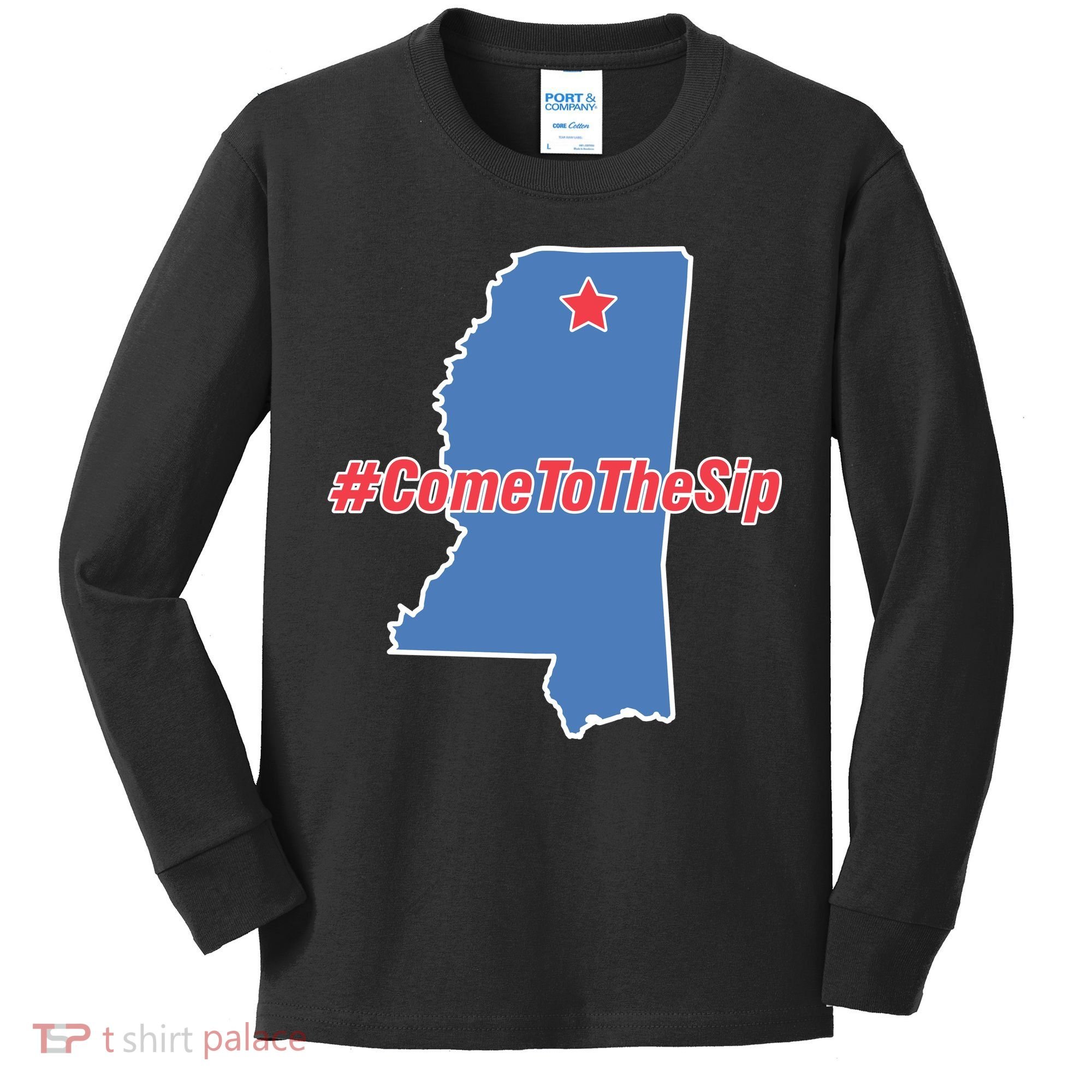 Come To The Sip Kids Long Sleeve Shirt