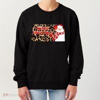 Leopard Kansas Christmas With Snowman Women's Sweatshirt thumb 0